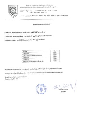 Rendkivüli felvételi eljárás